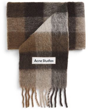 Acne Studios Check Fringe Scarf - Multicolour