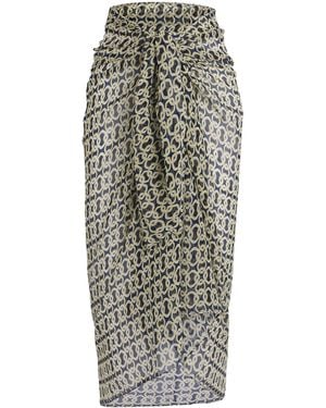 Away That Day Santorini Sarong - Multicolor