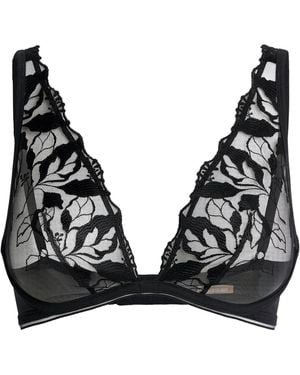 Maison Lejaby Lace Underwired Triangle Bra - Black