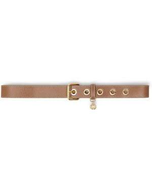 Maje Leather Miss M Belt - Natural