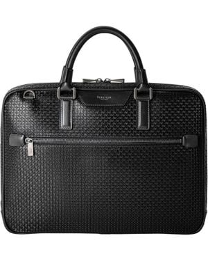 Serapian Extra Slim Stepan Briefcase - Black