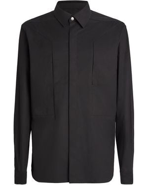 Rick Owens Cotton Fog Overshirt - Black