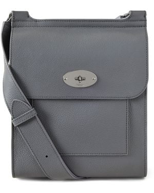 Mulberry Leather Antony Messenger Bag - Grey