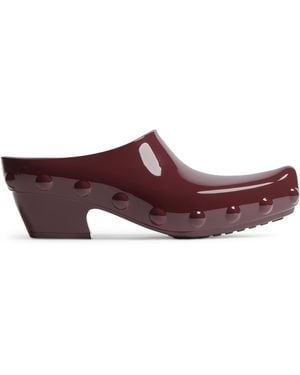 Bottega Veneta Curved-Toe Gondola Clog Mules 65 - Purple