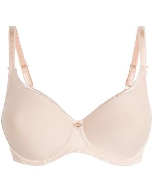 Aubade Lace-Trim Rosessence T-Shirt Bra - Natural
