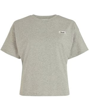 Claudie Pierlot Cotton Oversized T-Shirt - Gray