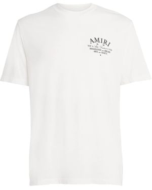 Amiri Cotton Arts District T-Shirt - White