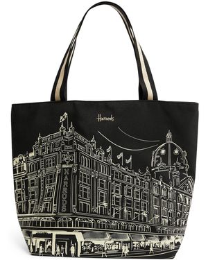 Harrods Corner View Tote Bag - Black