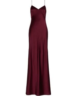 Max Mara Silk Maxi Dress - Purple