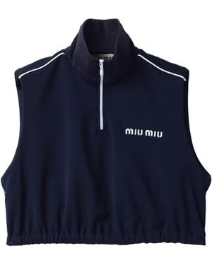Miu Miu Sleeveless and tank tops for Women | Online Sale up to 32