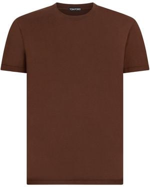 Tom Ford Crew-Neck T-Shirt - Brown