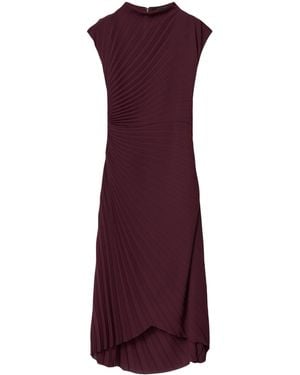 AllSaints Pleated Rayanna Midi Dress - Purple