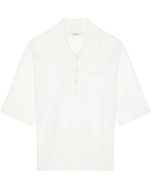 Givenchy Cotton-Silk Polo Shirt - White
