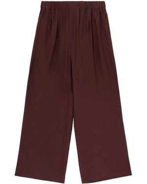 Loewe Silk-Blend Pajama Pants - Purple