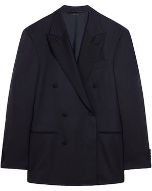 dunhill Wool-Cashmere Evening Suit Jacket - Blue