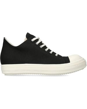 Rick Owens Denim Tower Lace-Up Trainers - Black