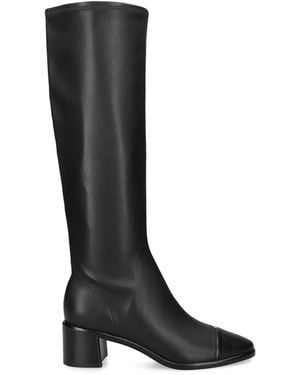 Tory Burch Leather Knee-High Heeled Boots 55 - Black