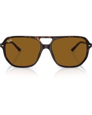Ray-Ban Tortoiseshell Bill One Square Sunglasses - Brown
