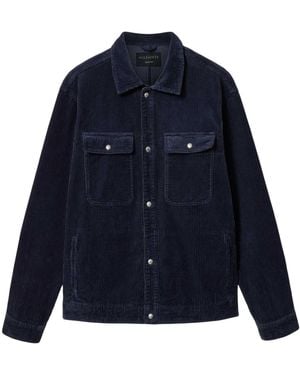 AllSaints Corduroy Castleford Overshirt - Blue