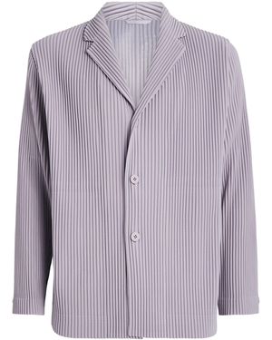 Homme Plissé Issey Miyake Pleated Blazer - Purple