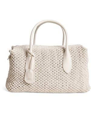 Polo Ralph Lauren Leather Bellport Satchel Bag - Natural