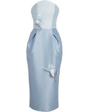 Sabina Bilenko Embellished Monica Midi Dress - Blue
