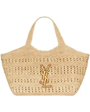 Saint Laurent Medium Icare Tote Bag - Metallic