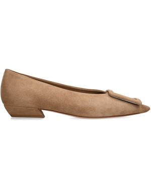 Roger Vivier Suede Viv - Brown