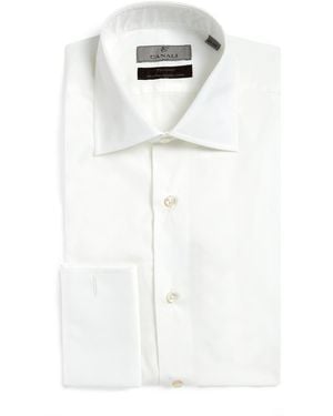Canali Egyptian Cotton Slim-Fit Shirt - White
