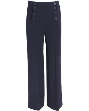 Claudie Pierlot Sailor Wide-Leg Trousers - Blue