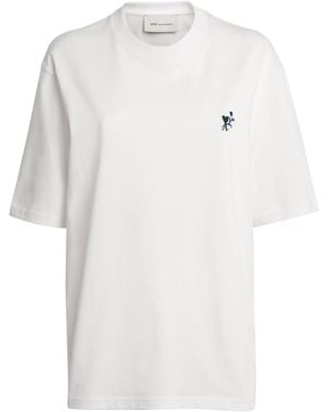 Ami Paris Ami De Coeur Tulip T-Shirt - White