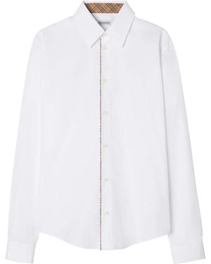 Burberry Long Sleeved Buttoned Shirt - White