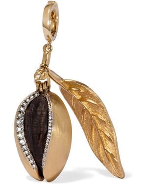 Annoushka Diamond And Ebony Mythology Almond Charm Pendant - Metallic