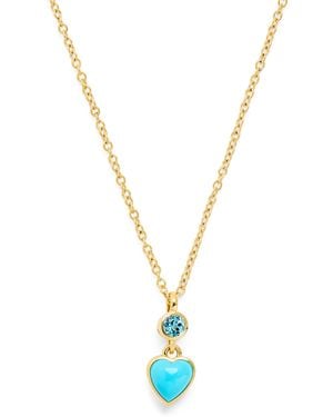 Emily P. Wheeler And Topaz Heart Necklace - Metallic