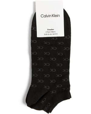 Calvin Klein Logo Ankle Socks - Black