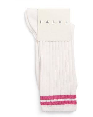 FALKE Cotton-Blend Play Me Socks - White