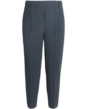 Homme Plissé Issey Miyake Pleated Compleat Straight Pants - Blue