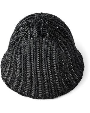 Brunello Cucinelli Woven Bucket Hat - Black