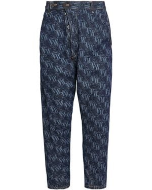 Vivienne Westwood Organic Denim Drunken Logo Jeans - Blue