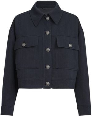 Brunello Cucinelli Virgin Wool Jacket - Blue