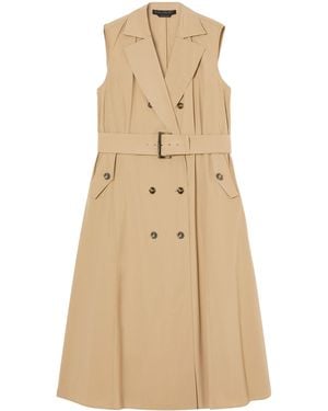 Marina Rinaldi Trench Midi Dress - Natural