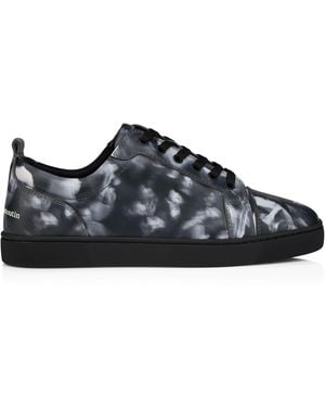 Christian Louboutin Louis Jr Canopy Leather Trainers - Black