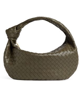 Bottega Veneta Leather Jodie Top-Handle Bag - Green