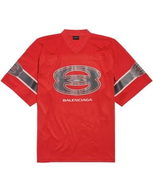 Balenciaga American Football T-Shirt - Red