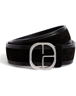 Claudie Pierlot Suede-Leather Belt - Black