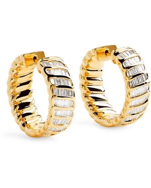 Anita Ko And Diamond Zoe Hoop Earrings - Metallic