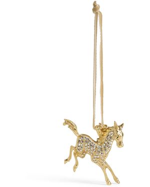 Joanna Buchanan Crystal-Embellished Horse Tree Decoration - Metallic