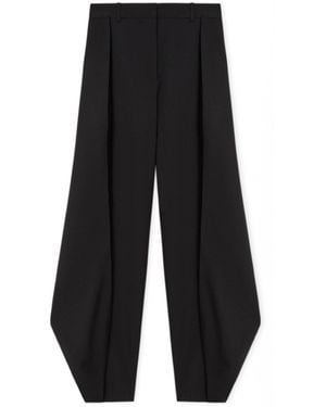 Loewe Wool-Blend Pleated Pants - Black