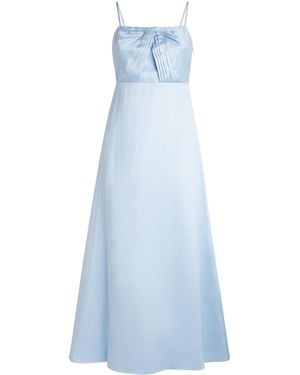 Sandro Satin Maxi Dress - Blue