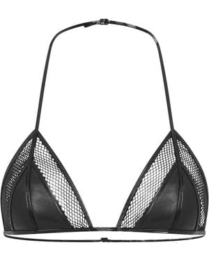 Tom Ford Leather Triangle Bra - Black